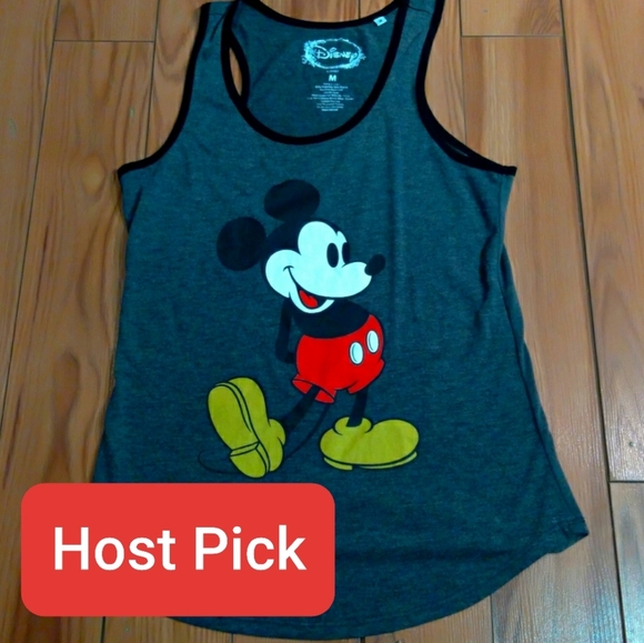 Disney Other - 🥳Host Pick Disney Mickey Mouse Gray Tank Top
